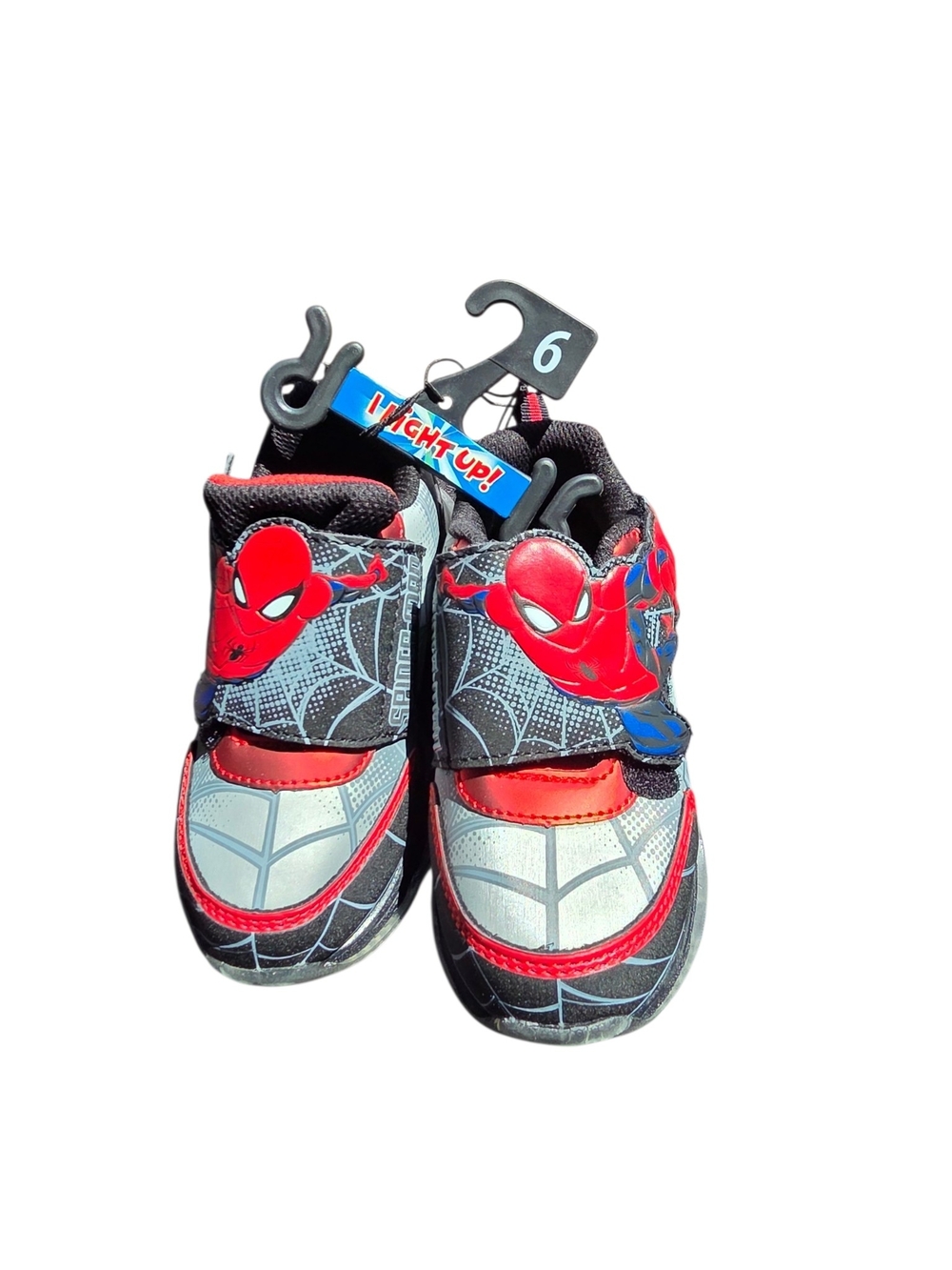 Marvel Spider-Man Boys Light Up Athletic Sneakers - Size 6 - NWT